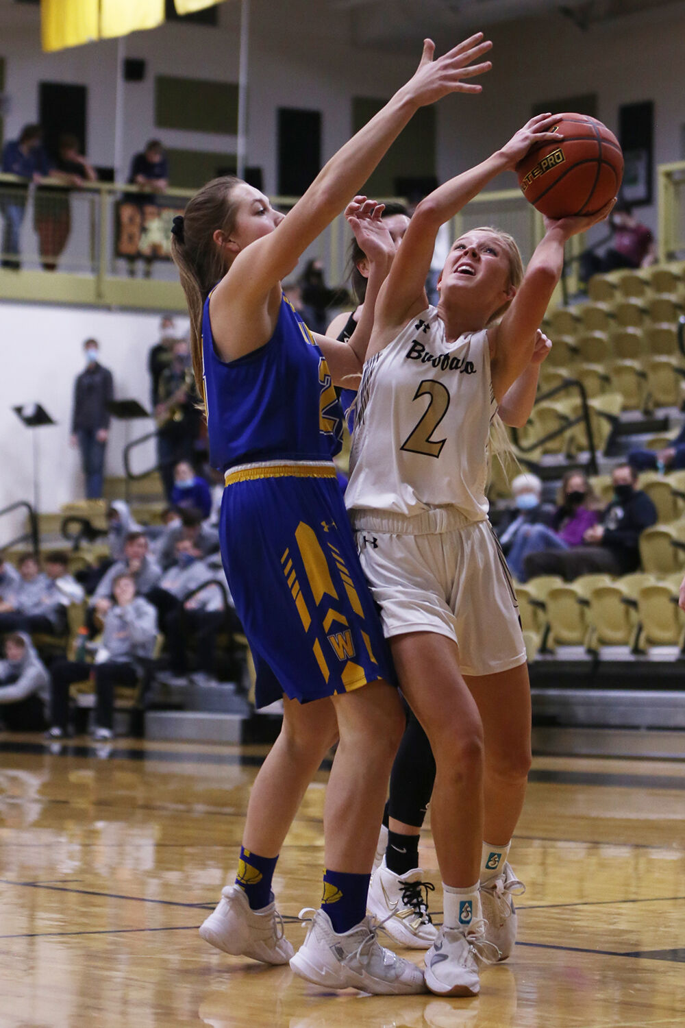 Kendall Tietjen jumps for a shot
